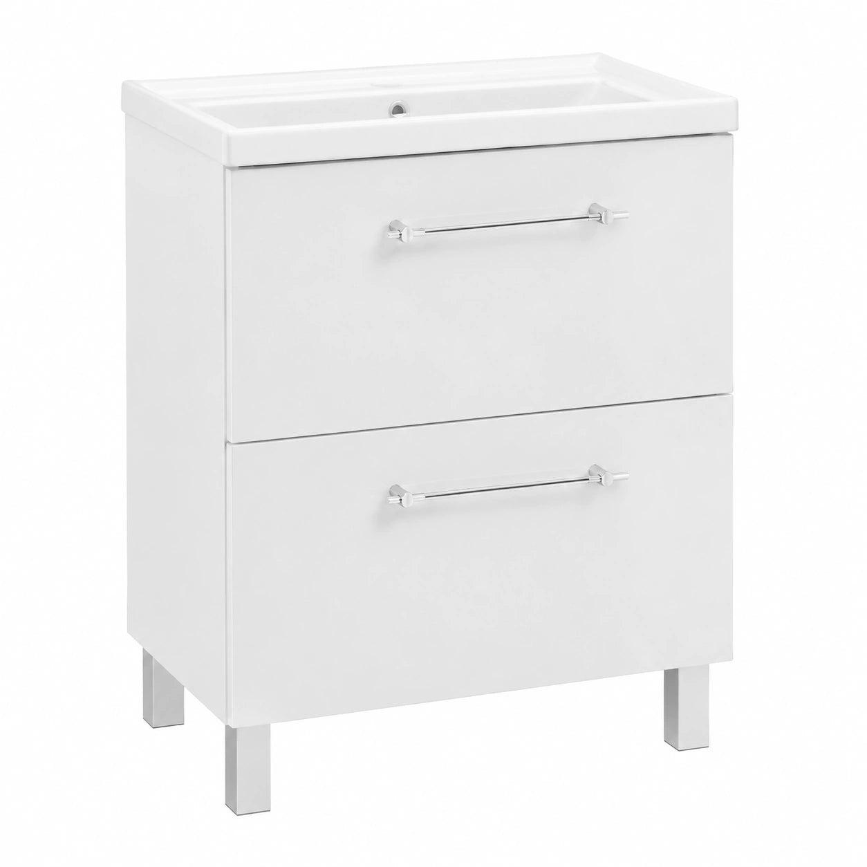 Waschbeckenunterschrank – 80 cm, moderner Stil, mit Schubladen - orviloq