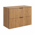 Schrank – 46 × 80 × 57 cm, moderner Stil, mit Schubladen, aus Eichenholz, Gold, für Badezimmer - orviloq