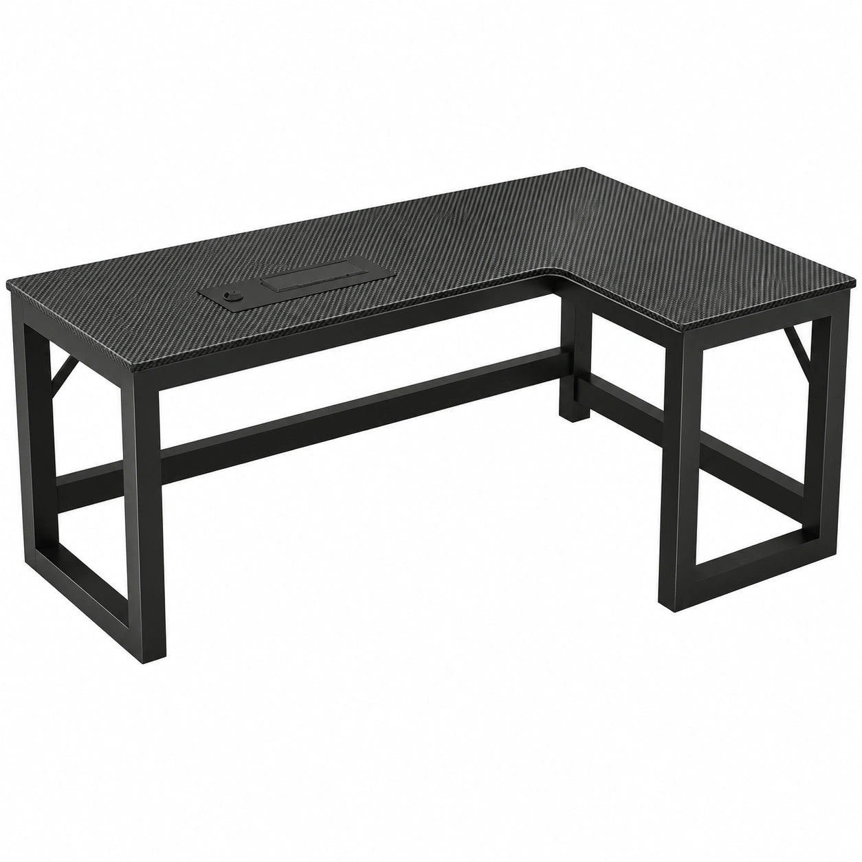 Computertisch – 120 cm, Schwarz - orviloq