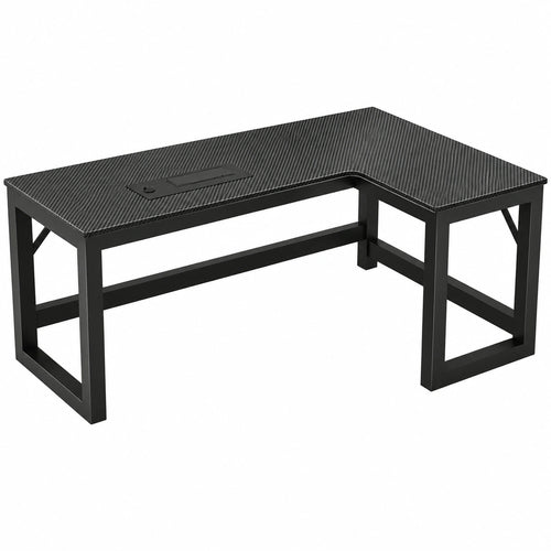 Computertisch – 120 cm, Schwarz - orviloq