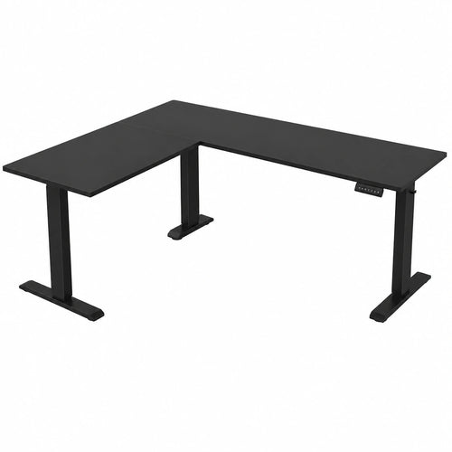 Eckschreibtisch – 160 × 140 cm, höhenverstellbar, elektrisch - orviloq