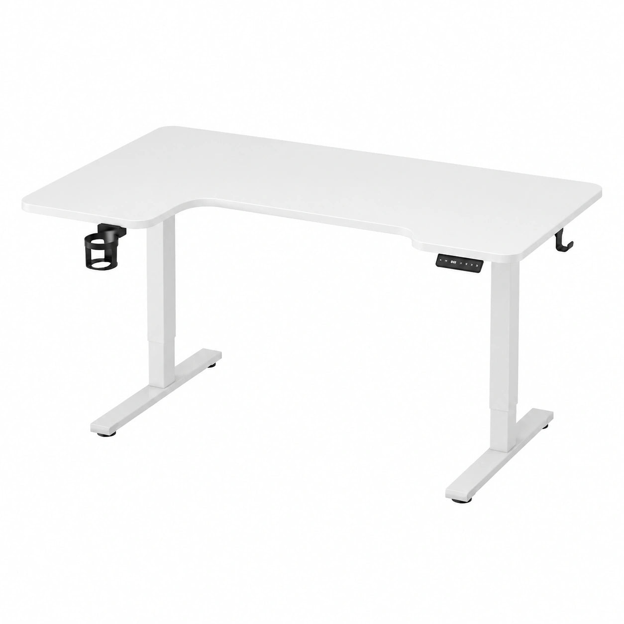 Eckschreibtisch – 150 × 100 cm, höhenverstellbar, elektrisch - orviloq
