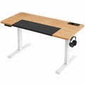 Schreibtisch – 140 × 60 cm, höhenverstellbar, elektrisch, Braun - orviloq