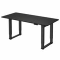 Schreibtisch – 180 × 110 cm, höhenverstellbar, Schwarz - orviloq