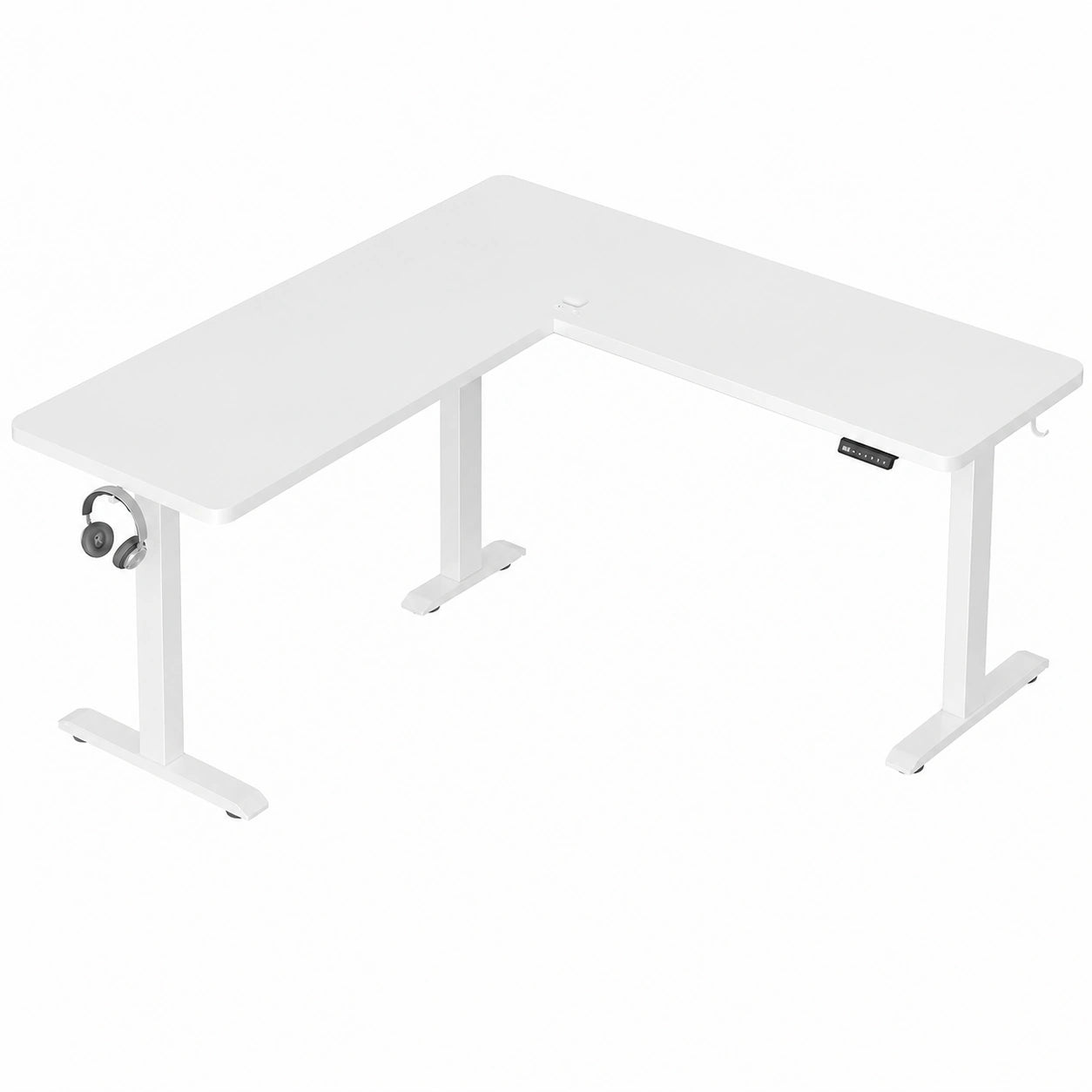 Schreibtisch – 160 × 140 cm, höhenverstellbar - orviloq