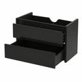 Waschbeckenunterschrank – 50 × 80 cm, Schwarz, für Badezimmer - orviloq