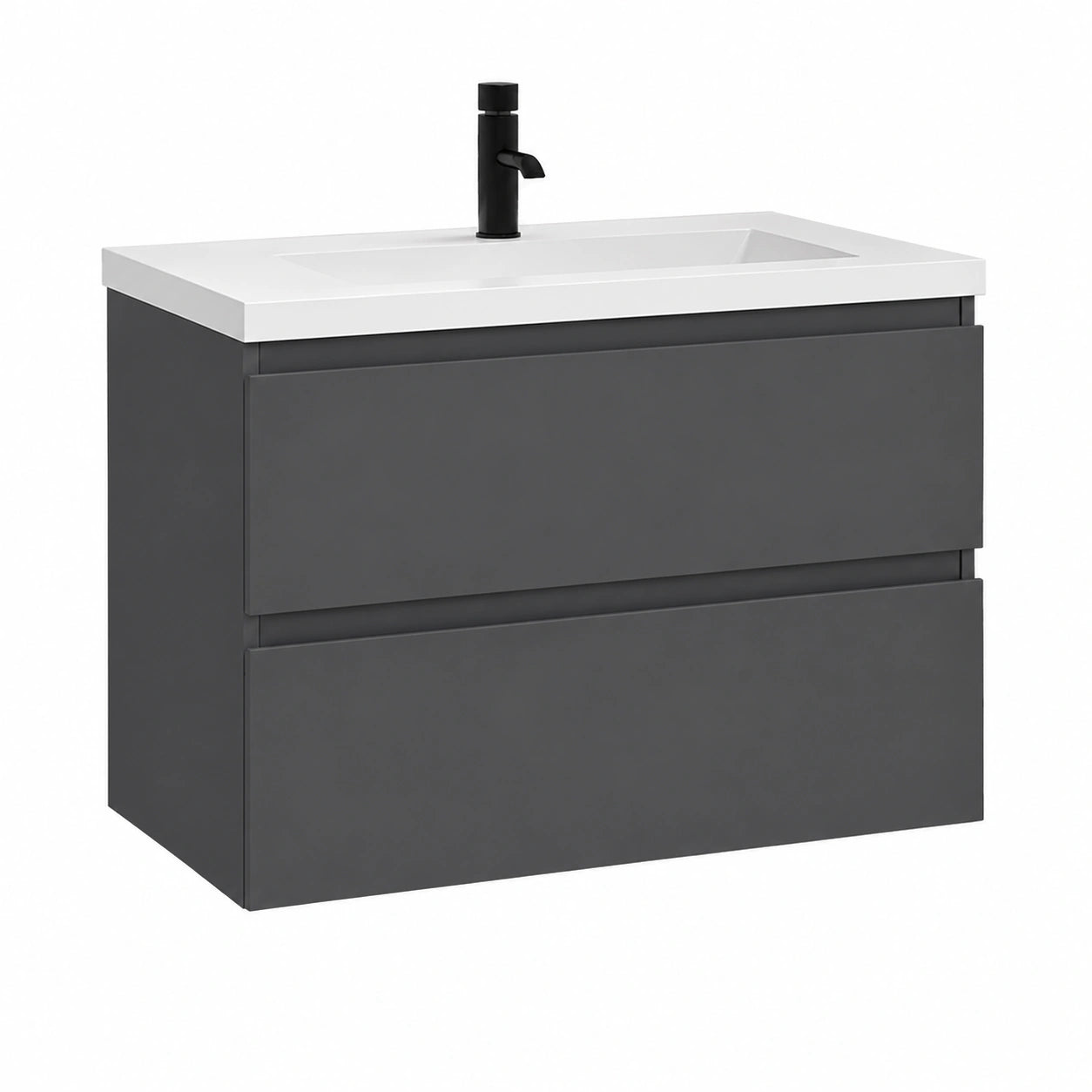 Waschtisch – 80 cm, Anthrazit - orviloq