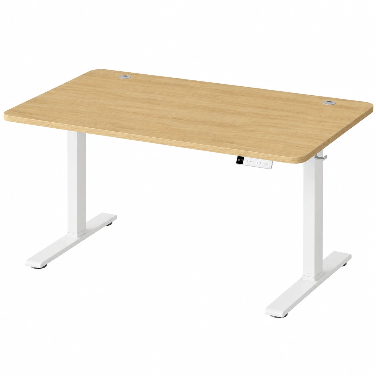 Schreibtisch – 160 × 80 cm, höhenverstellbar, mit Ablagen, für Büro - orviloq