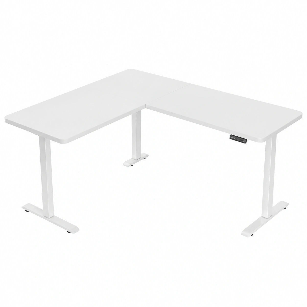 Schreibtisch – 160 × 140 cm, höhenverstellbar, elektrisch - orviloq