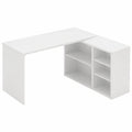 Schreibtisch – 140 × 60 cm, mit Stauraum, mit Ablagen, für Schlafzimmer und Büro - orviloq