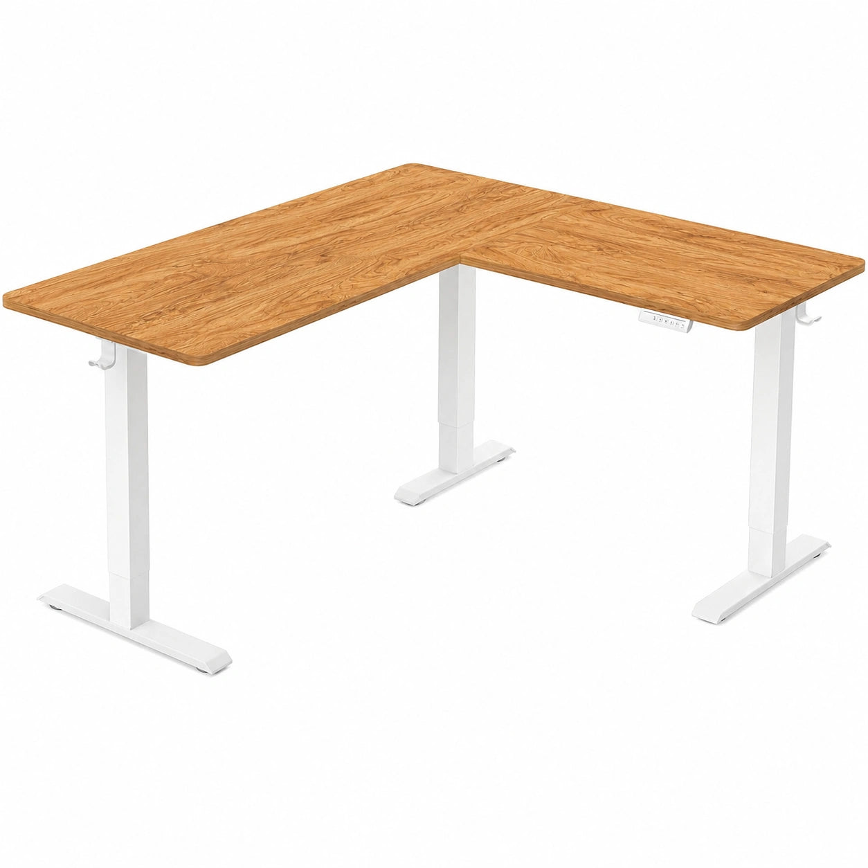Schreibtisch – 160 × 140 cm, höhenverstellbar, elektrisch - orviloq
