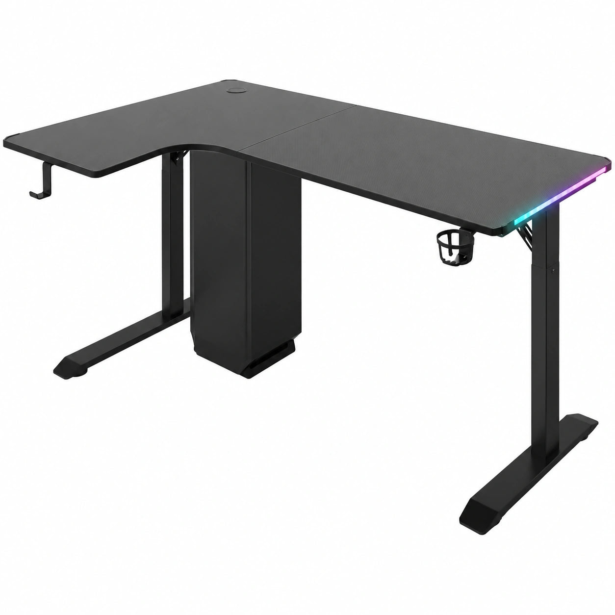 Schreibtisch – 160 × 100 cm, mit LED-Beleuchtung - orviloq