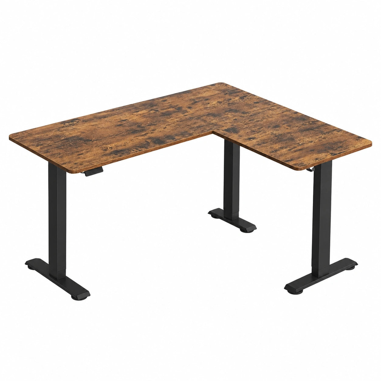Schreibtisch – 140 × 160 cm, höhenverstellbar, elektrisch - orviloq