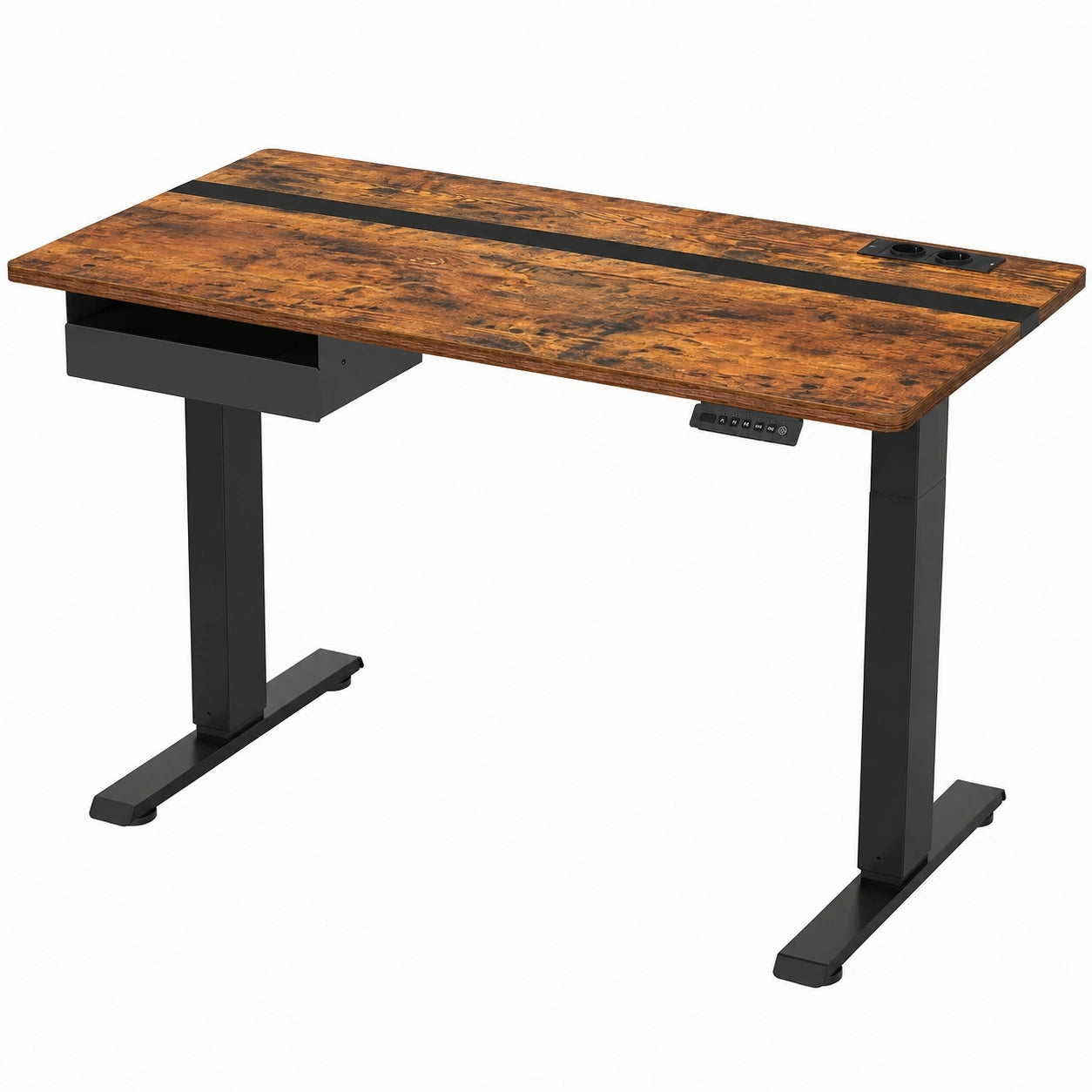 Schreibtisch – 120 × 60 cm, höhenverstellbar, elektrisch - orviloq