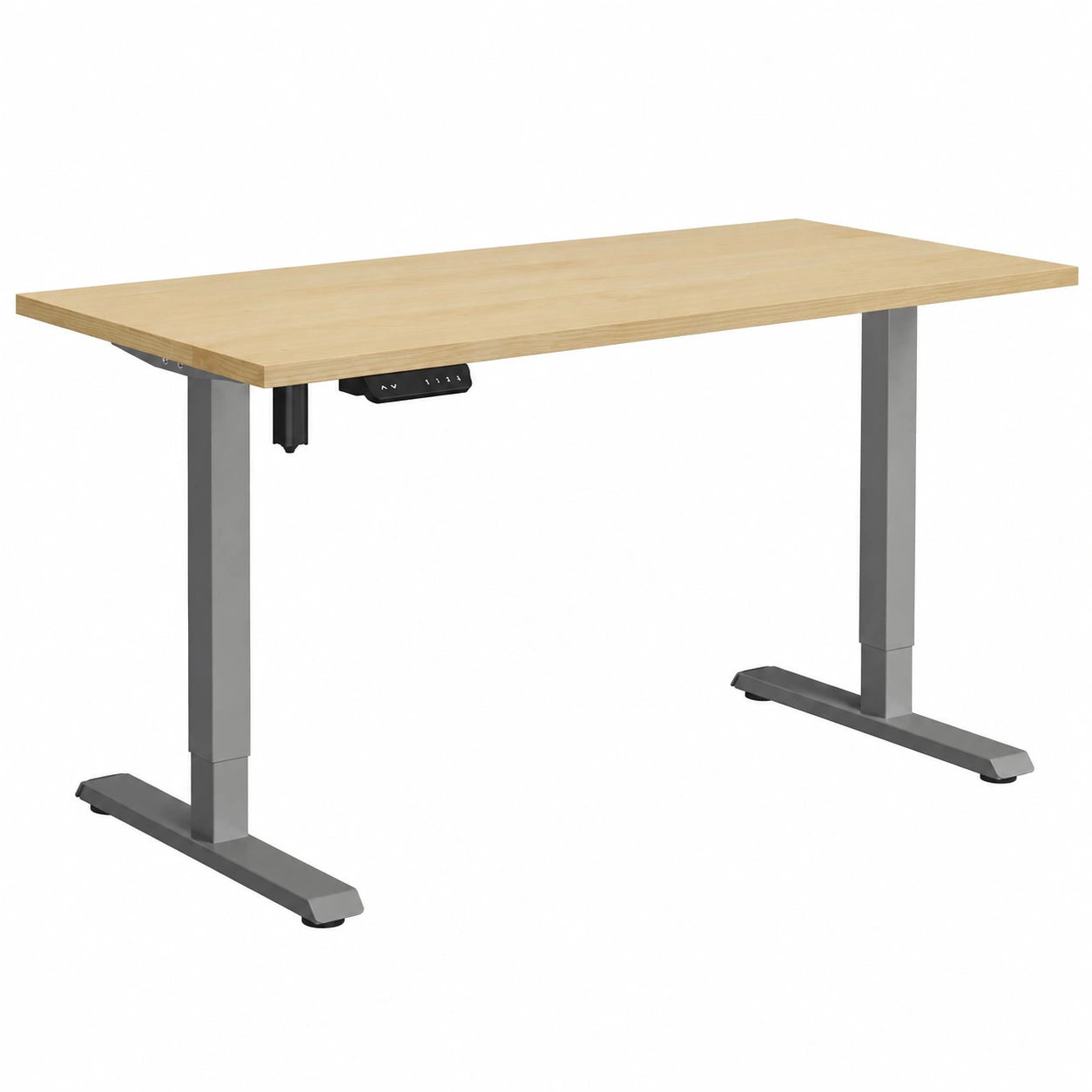 Schreibtisch – 180 × 80 cm, höhenverstellbar, elektrisch, Silber - orviloq